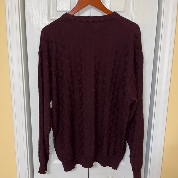 Vintage Men's Knightsbridge Purple Sweater Large - Picture 3 of 4